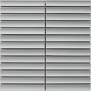 backsplash mosaic tiles White Concave Matchstick Porcelain Matte, Polished 5/8" x 5.5" Tile | Neshada | Floors & Baths Pro's