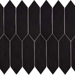  5", AfmBOop7U8IjikYk48Mvp9NwroDCYpUyh_N_0RY4MvwyAwdp10C3ElkR Mondial Black Matte Picket Porcelain Matte, Polished 2" X 6" Subway Tile | Neshada 