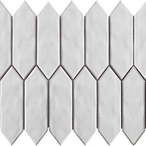 backsplash mosaic tiles Mondial White Picket Porcelain Matte, Polished 2" X 6" Subway Tile | Neshada | Floors & Baths Pro's