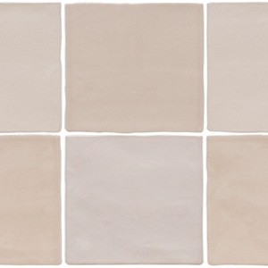 backsplash mosaic tiles Sense Nude Ceramic Satin Matte 5.1" X 5.1" Tile | Neshada | Floors & Baths Pro's