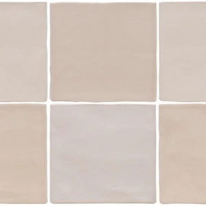Sense Nude Ceramic Satin Matte 5.1" X 5.1" Tile | Neshada | Floors & Baths Pro's