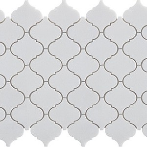 backsplash mosaic tiles Thassos Arabesque Marble Marble Finish 3" Arabesque Tile | Neshada | Floors & Baths Pro's