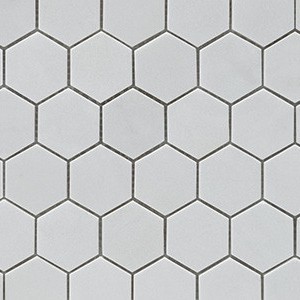 backsplash mosaic tiles Thassos Hexagon Marble Marble Finish 1" Hex, 2" Hex, 3" Hex Tile | Neshada | Floors & Baths Pro's