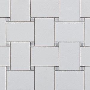 backsplash mosaic tiles Thassos Large Basketweave Marble Marble Finish Random Tile | Neshada | Floors & Baths Pro's