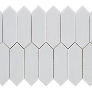 backsplash mosaic tiles Thassos Picket Marble Marble Finish 2" x 6" Subway Tile | Neshada | Floors & Baths Pro's