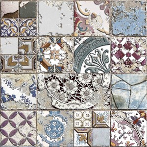 wall tiles Deco Chex Handmade 12x24 Semi Polished Ceramic Tile | Global Surfaces | Floors & Baths Pro's
