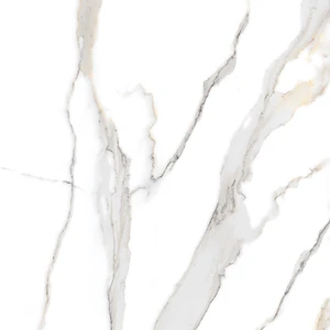 Array, 3" Summer White Bookmatch 32x64 Polished Porcelain Tile | Global Surfaces
