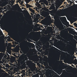  Merce Series, 45" Astonia Black 32x64 Polished Porcelain Tile | Global Surfaces 