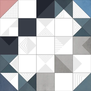  Brickx Series, 3" Selville Blue 12x12 Semi Polished Porcelain Tile | Global Surfaces 