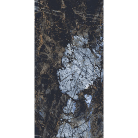  2" X 2", 51" Lisoba Blue 32x64 Polished Porcelain Tile | Global Surfaces 