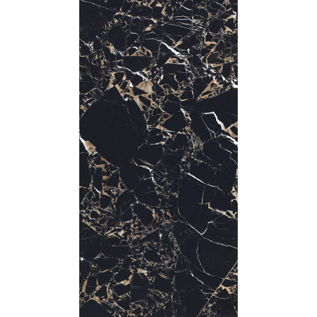  36" X 36", 20" Astonia Black 32x64 Polished Porcelain Tile | Global Surfaces 