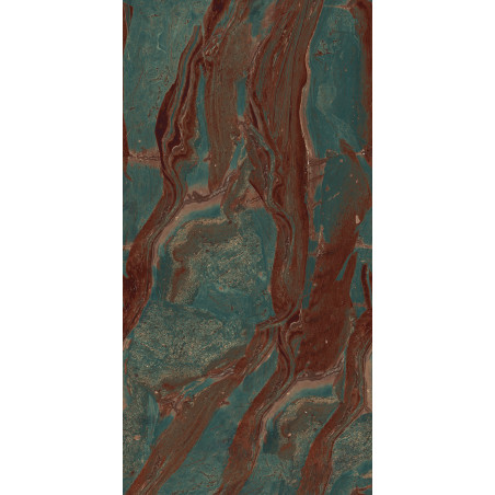 Vasto Series, 20" Marmez Aqua 32x64 Polished Porcelain Tile | Global Surfaces