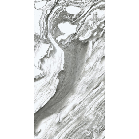  Residential , 19" Nero Volcano 32X64 Polished Porcelain Tile | Global Surfaces 