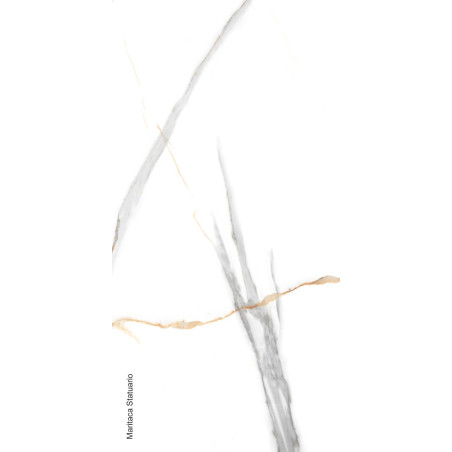  2" X 2", 51" Maritaca Statuario Polished 24x48 Polished Porcelain Tile | Global Surfaces 