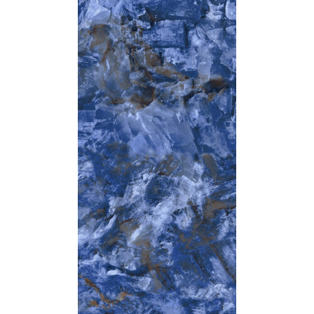  Bianca Series, 39" Ice Cube Blue Se 24x48 Polished Porcelain Tile | Global Surfaces 