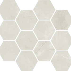 Esagona White Floor & Wall Tile: Lux Collection | Floors & Baths Pro's