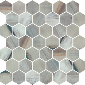 backsplash mosaic tiles Lube Mosaic Tile: Hex Xl + Penny Collection | Floors & Baths Pro's