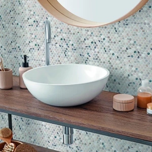 Image 8 of Lube Mosaic Tile: Hex Xl + Penny Collection sold at Floors & Baths Pro's