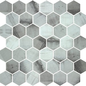 backsplash mosaic tiles Ryn Mosaic Tile: Hex Xl + Penny Collection | Floors & Baths Pro's