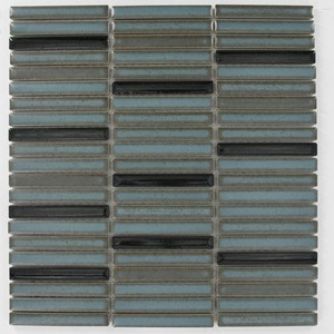 backsplash mosaic tiles Teal Mix-Glossy+Matte Mosaic Tile: Kit Kat Collection | Floors & Baths Pro's