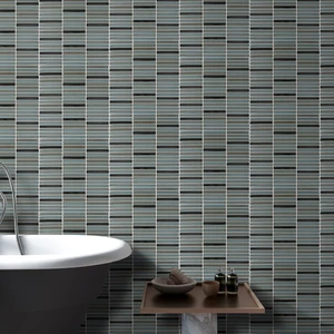 Image 2 of White Matte Mosaic Tile: Kit Kat Collection sold at Floors & Baths Pro's