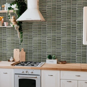 Image 3 of White Matte Mosaic Tile: Kit Kat Collection sold at Floors & Baths Pro's