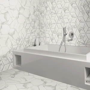 Image 2 of Carrara Mosaic Tile: Zaire Collection sold at Floors & Baths Pro's