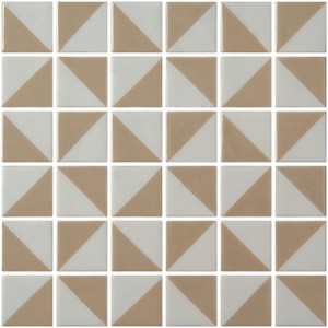 backsplash mosaic tiles Beige Mosaic Tile: Penta Origami Collection | Floors & Baths Pro's