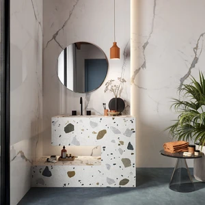 Image 2 of Segesta Ivory Mosaic & Tile: Sunshine Collection sold at Floors & Baths Pro's