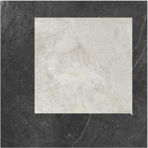 floor tiles Black Cassettone With White Mosaic Floor & Wall Tile: Iroc Collection | Floors & Baths Pro's