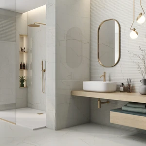 Image 3 of Beige Curve Floor & Wall Tile: Sublime Collection sold at Floors & Baths Pro's