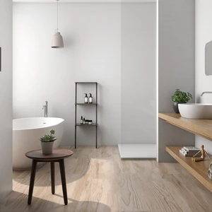 Image 2 of Atik Relief Blanco Floor & Tile: Whites Wall Collection sold at Floors & Baths Pro's