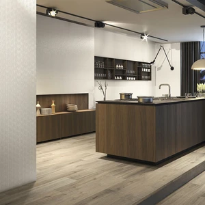 Image 2 of White Chevron Floor & Tile: Pearl Wall Collection sold at Floors & Baths Pro's