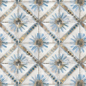  Luxor Series, 15" Blue Floor & Wall Tile: Fs Marrakesh Collection 