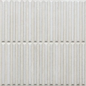  Time Marble, 15" Stripes White Glossy Floor & Wall Tile: Homey Collection 