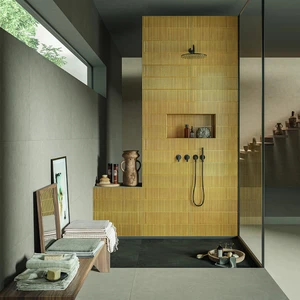 Image 5 of Stripes White Glossy Floor & Wall Tile: Homey Collection sold at Floors & Baths Pro's