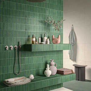Image 9 of Stripes White Glossy Floor & Wall Tile: Homey Collection sold at Floors & Baths Pro's