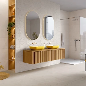 Image 9 of White Floor & Wall Tile: Tunez Collection sold at Floors & Baths Pro's