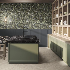 Image 4 of Bianco Moldura Floor & Wall Tile: Bellagio Collection sold at Floors & Baths Pro's