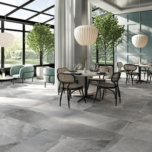 Image 7 of Light Grey Floor & Wall Tile: Himalaya Collection sold at Floors & Baths Pro's