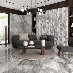 Image 2 of Saint Laurent Noir Art Floor & Wall Tile: Mystic Collection sold at Floors & Baths Pro's
