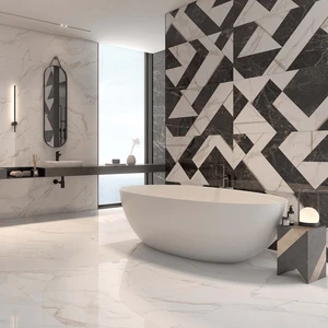 Image 4 of Saint Laurent Noir Art Floor & Wall Tile: Mystic Collection sold at Floors & Baths Pro's