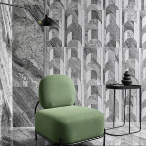 Image 6 of Saint Laurent Noir Art Floor & Wall Tile: Mystic Collection sold at Floors & Baths Pro's