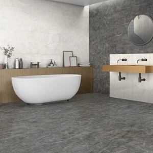 Image 2 of Crema Gold Floor & Wall Tile: Perla Venata Collection sold at Floors & Baths Pro's