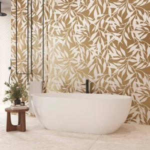 Image 10 of Crema Gold Floor & Wall Tile: Perla Venata Collection sold at Floors & Baths Pro's