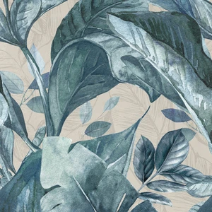 Blue Palm Floor & Wall Tile: Wallpaper + Decor Collection | Floors & Baths Pro's