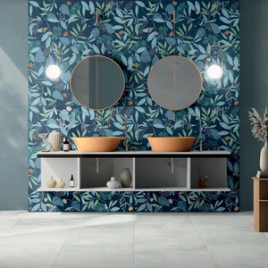 Image 3 of Green Shadow Floor & Wall Tile: Wallpaper + Decor Collection sold at Floors & Baths Pro's