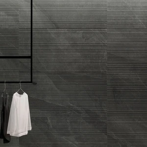 Image 6 of Taupe Ribbed Floor & Wall Tile: Shale Collection sold at Floors & Baths Pro's