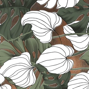  Glossy White- Botanic Floor & Wall Tile: Botanic Collection 