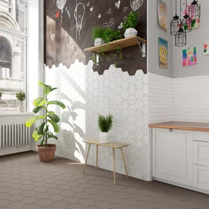Image 4 of Shaped Marble Porcelain Wall Tile: Shaped Marble Collection sold at Floors & Baths Pro's